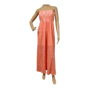 Wet Seal Women's Cantaloupe Tube Open Back CR Dress, M